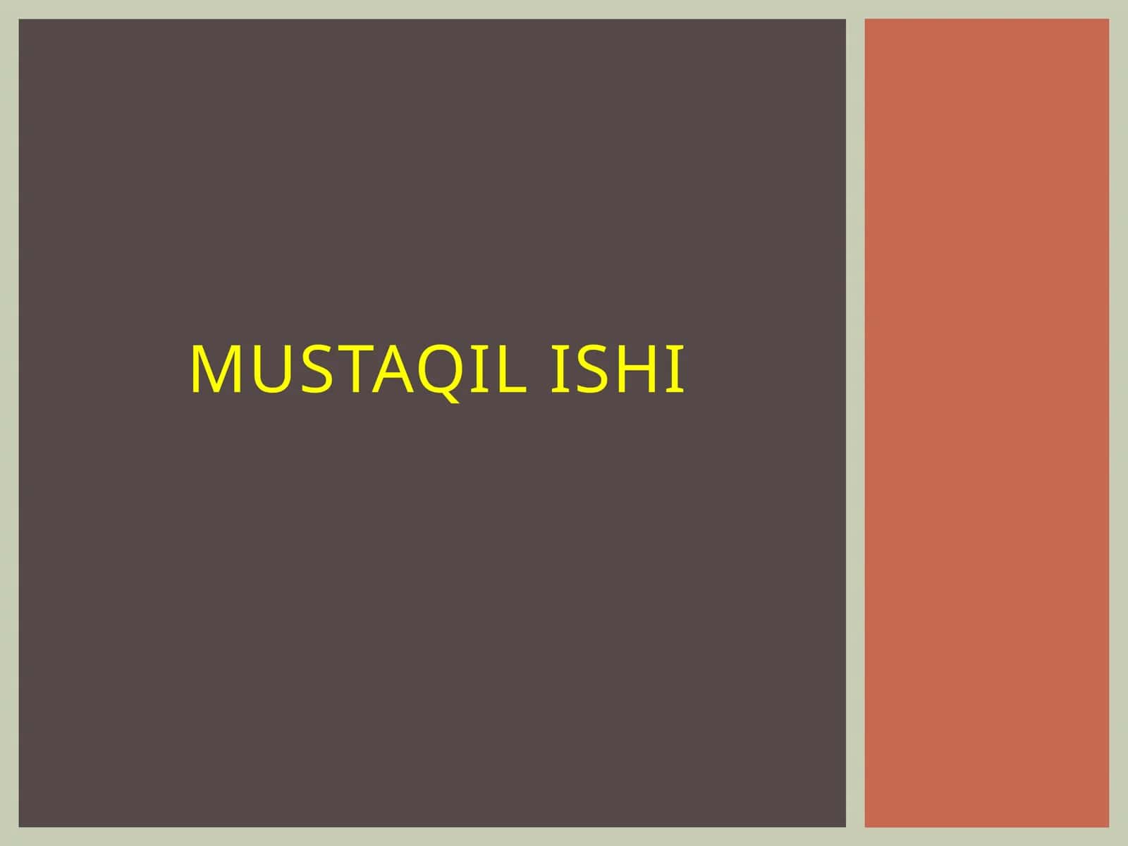 Mustaqilishi