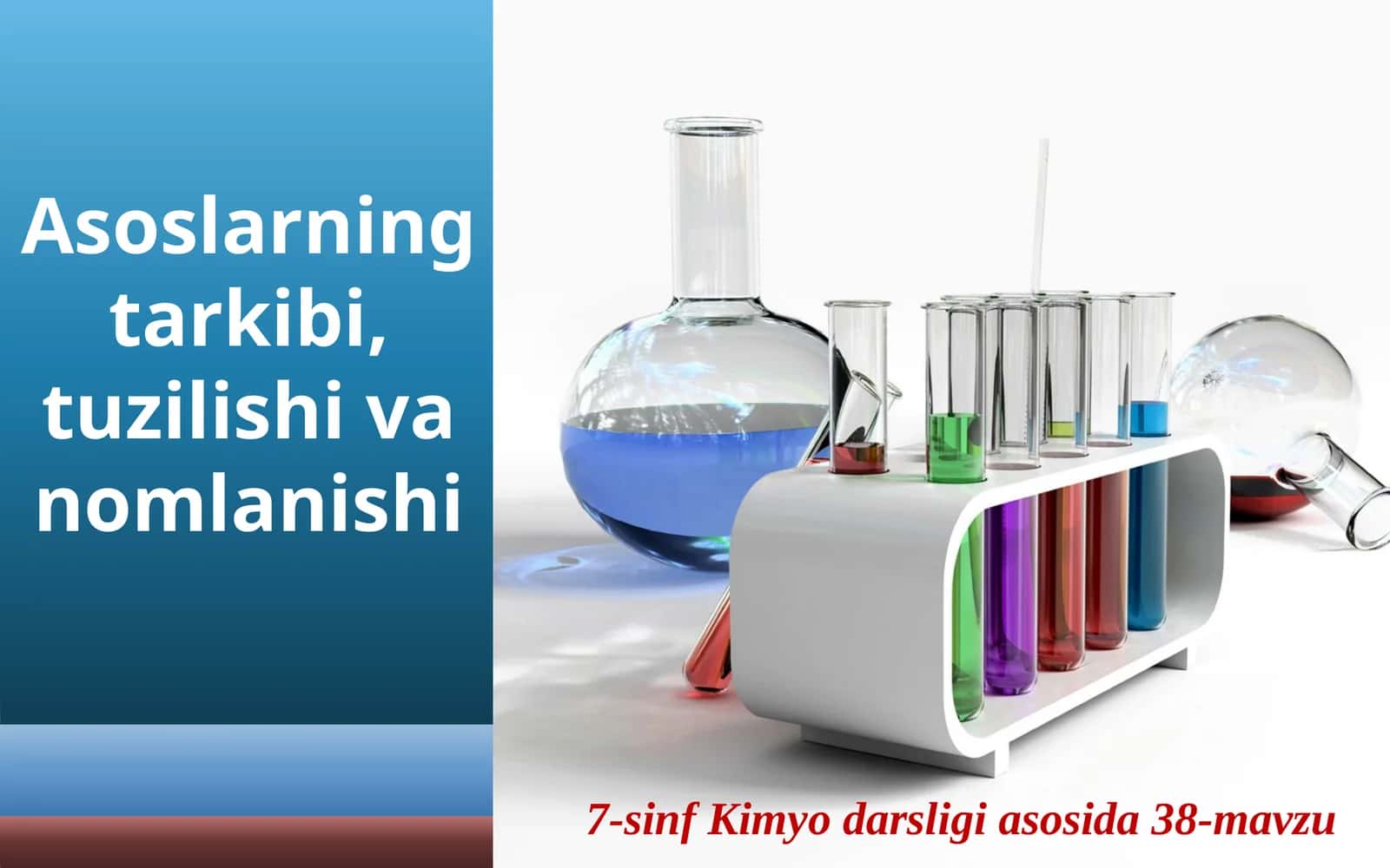 Asoslarning tarkibi, tuzilishi va nomlanishi