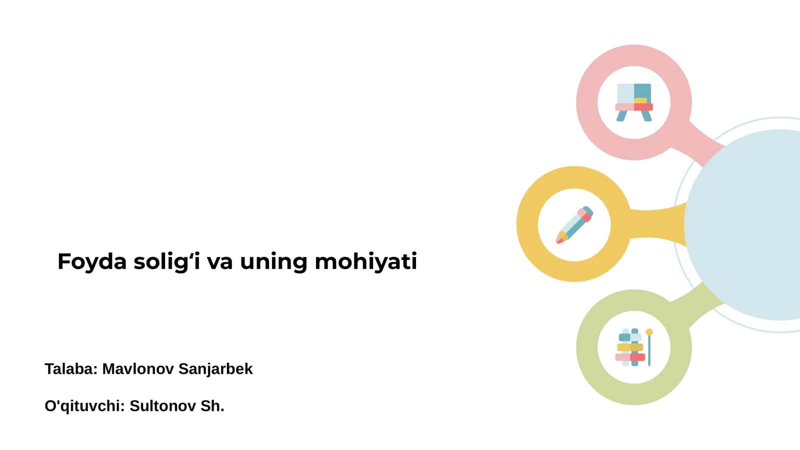 Foyda soligʻi va uning mohiyati