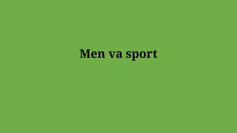 Sport va sog'liq