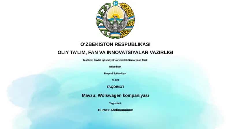 Volkswagen kompaniyasi