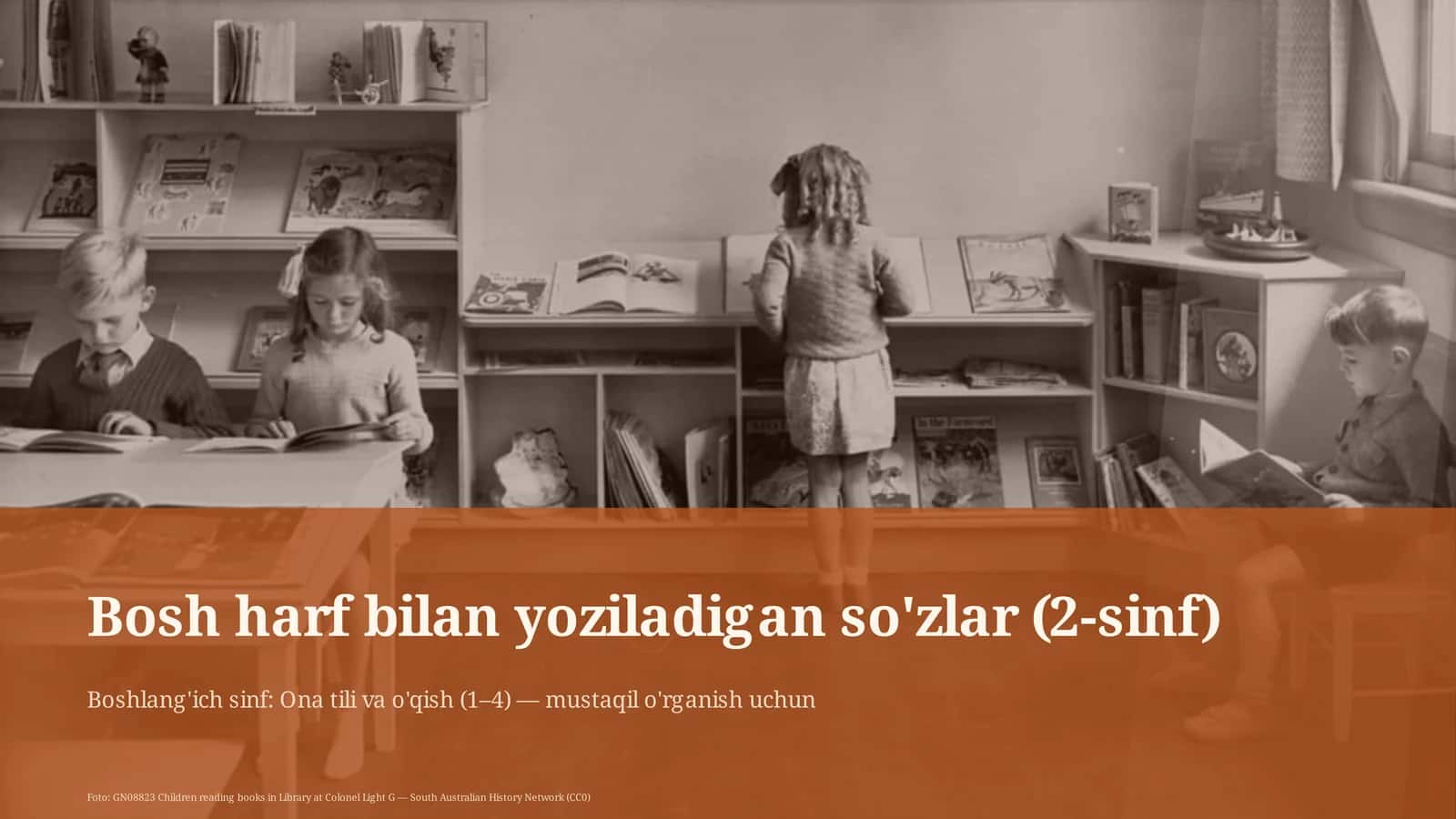 Bosh harf bilan yoziladigan so'zlar (2-sinf)