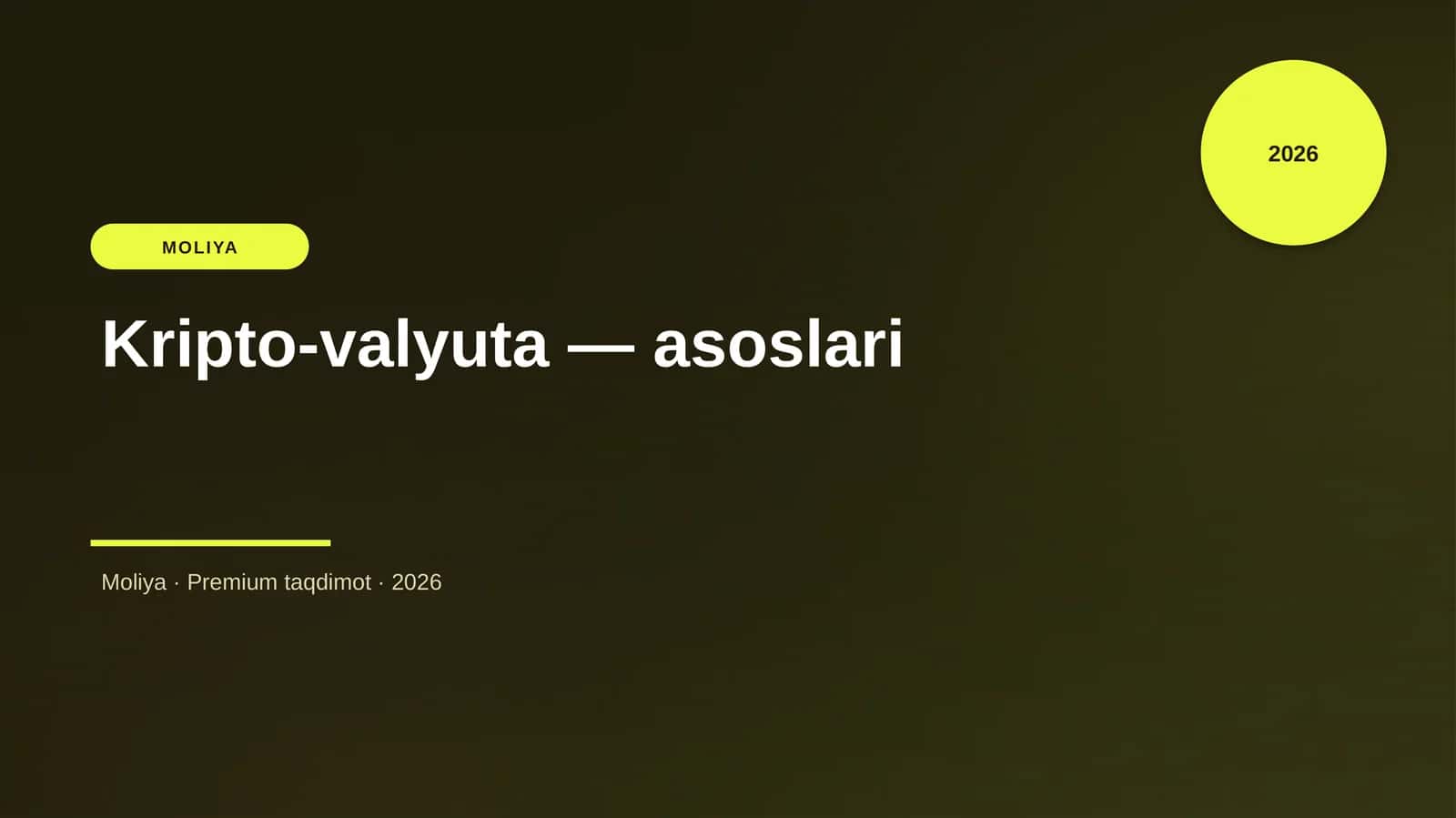 Kripto-valyuta — asoslari