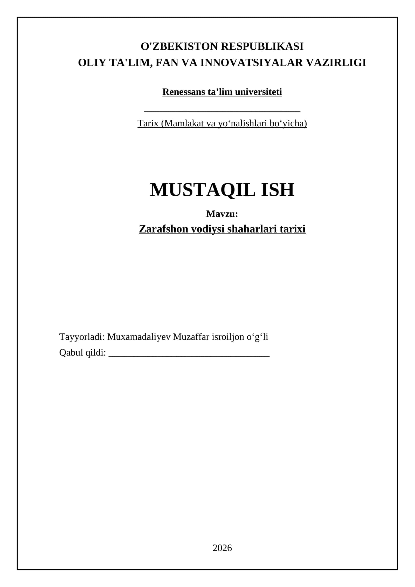 Zarafshon vodiysi shaharlari tarixi