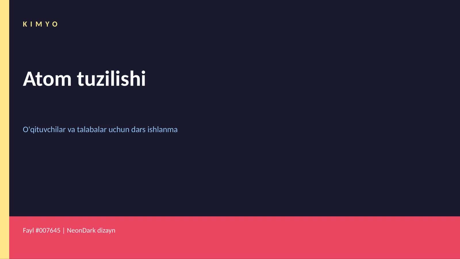 Atom tuzilishi