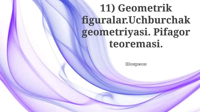 Uchburchak geometriyasi