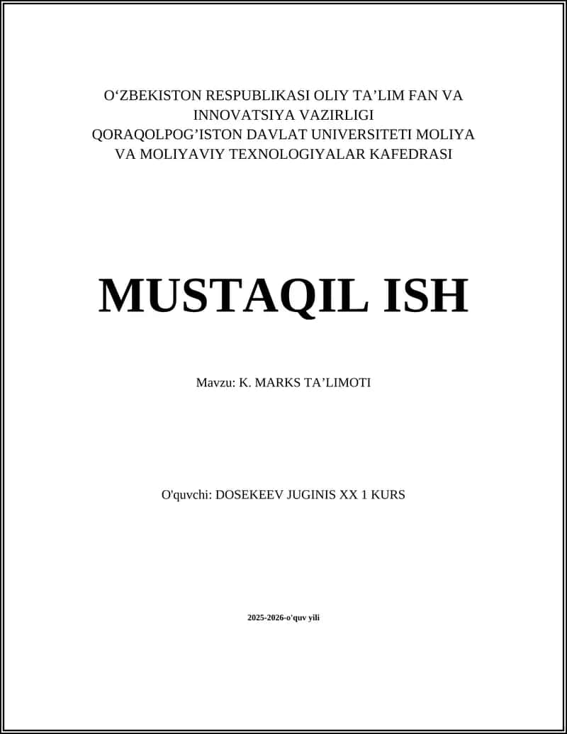 Tarixiy Materializm Asoslari