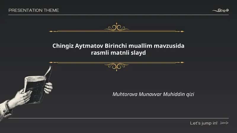 Birinchi muallim