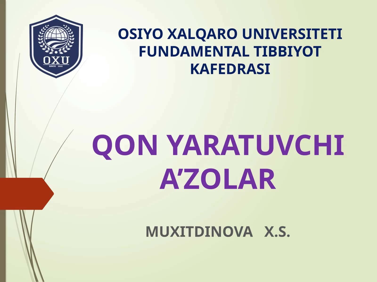 QON YARATUVCHI A’ZOLAR