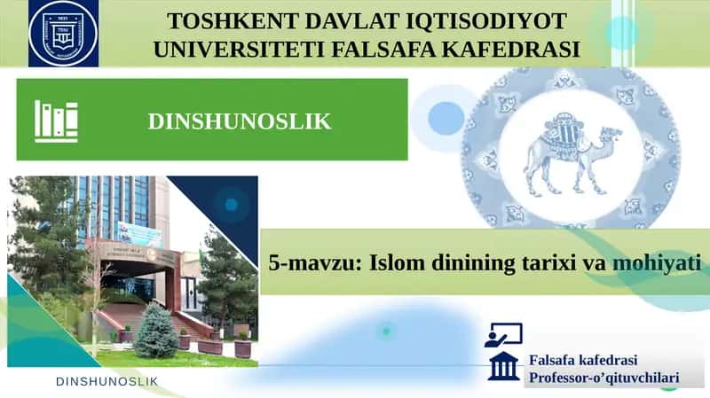 Islomdinining Tarixi va Mohiyati