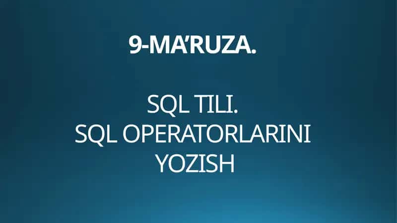 SQL TILI