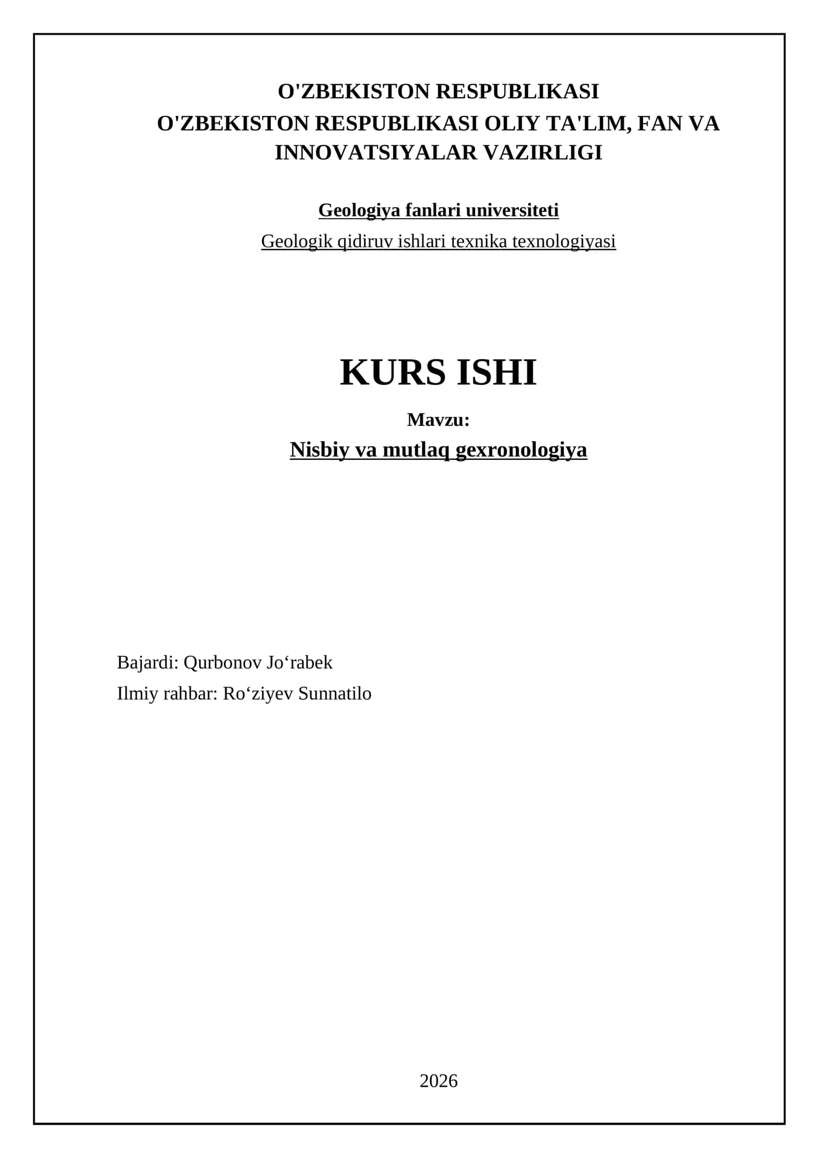 Nisbiy va mutlaq gexronologiya