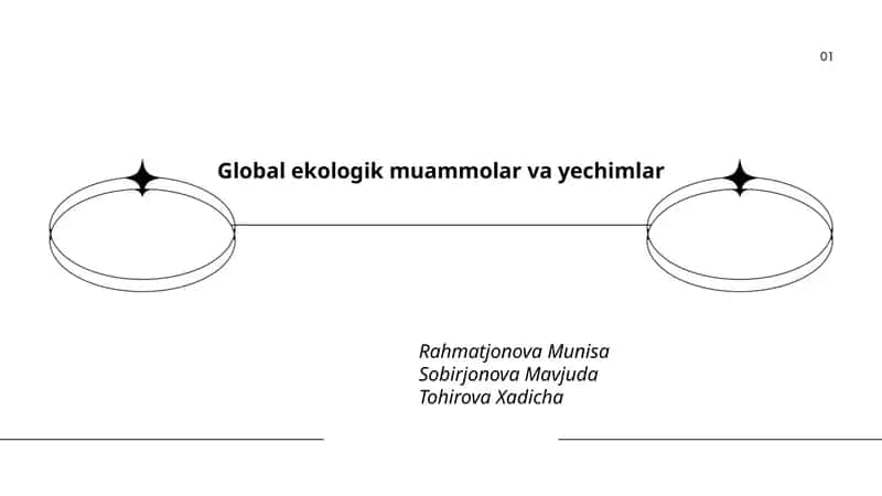 Global ekologik muammolar va yechimlar
