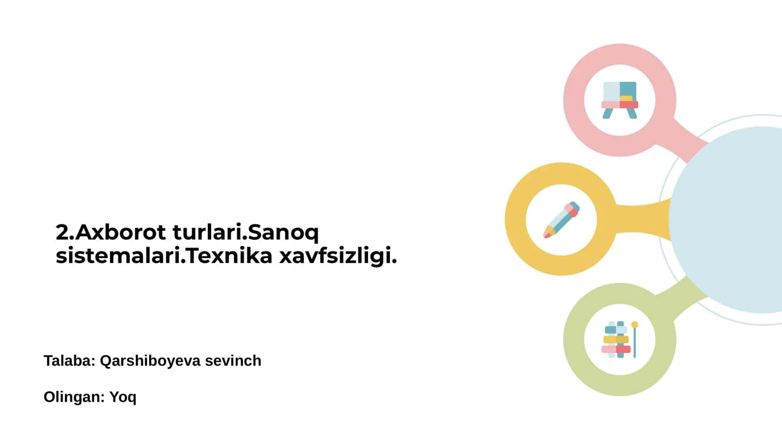 Axborot tizimlari to'garak