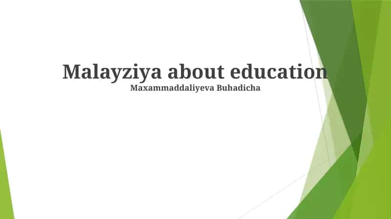 Malayziya Ta'lim Tizimi