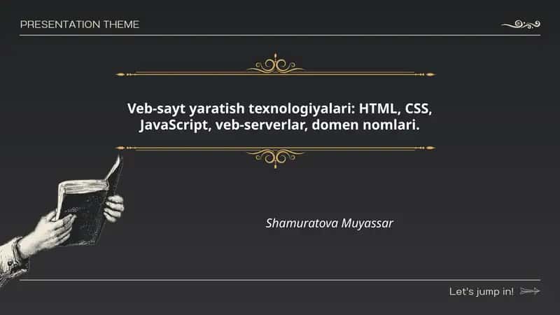 Veb-sayt yaratish texnologiyalari