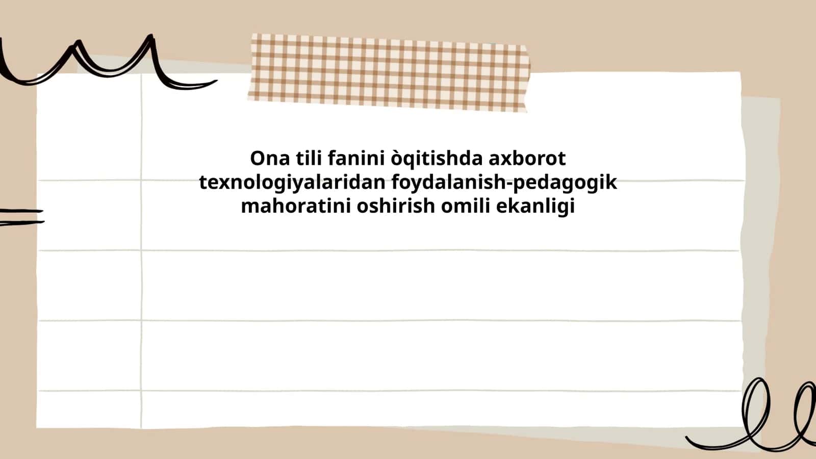 Ona tili fanini òqitishda axborot texnologiyalaridan foydalanish-pedagogik mahoratini oshirish omili ekanligi