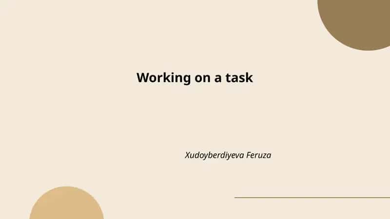 Task Planning