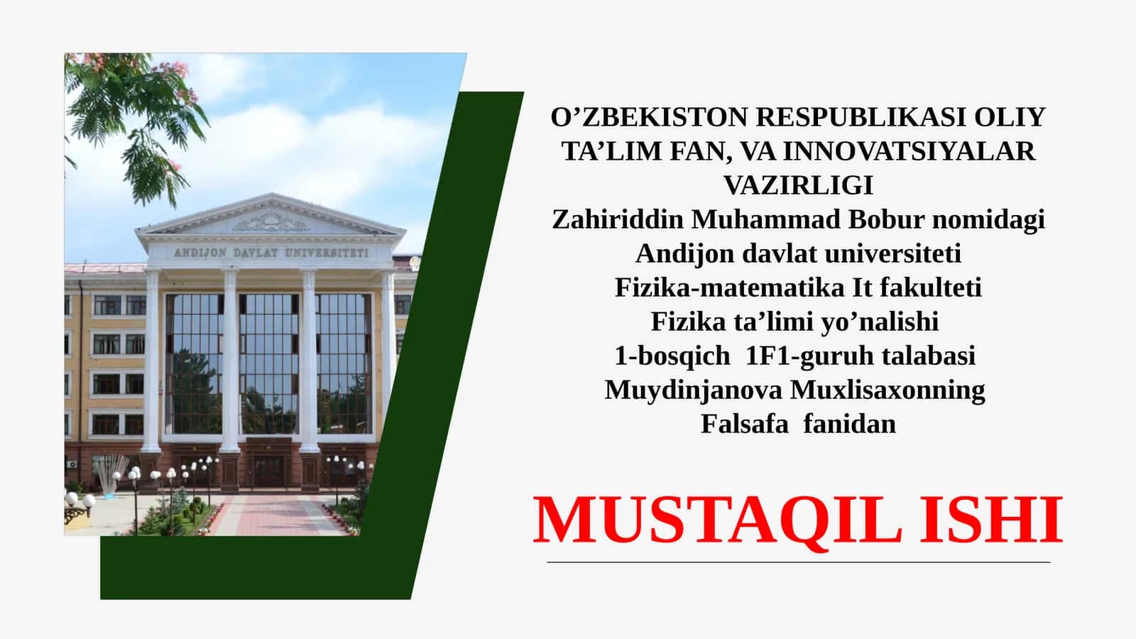 Abu Rayhon Beruniy ilmiy va falsafiy merosi