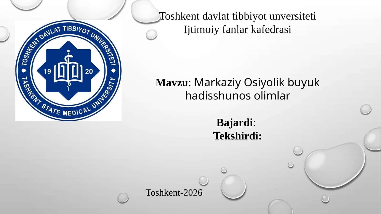 Markaziy Osiyolik buyuk hadisshunos olimlar