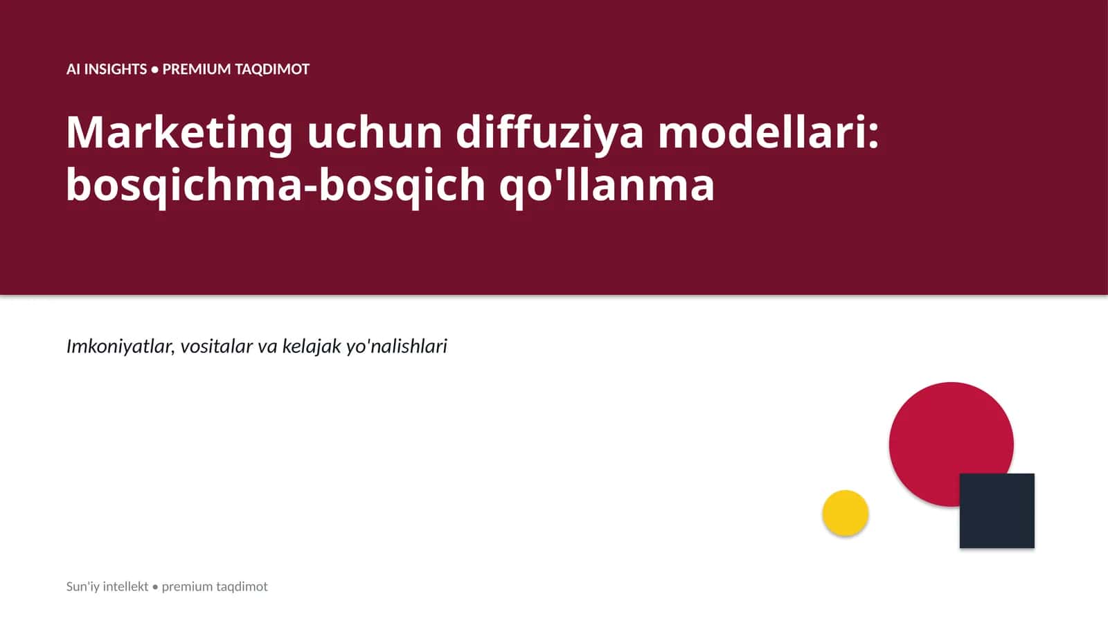 Marketing uchun diffuziya modellari: bosqichma-bosqich qo'llanma