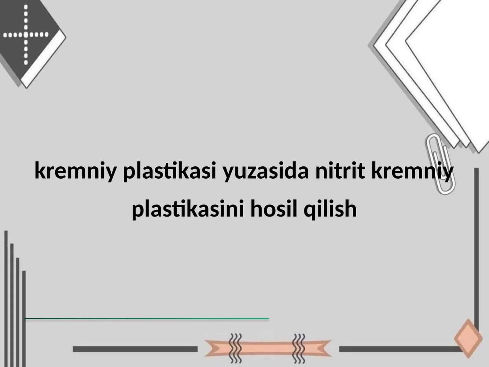 Kremniy plastikasi