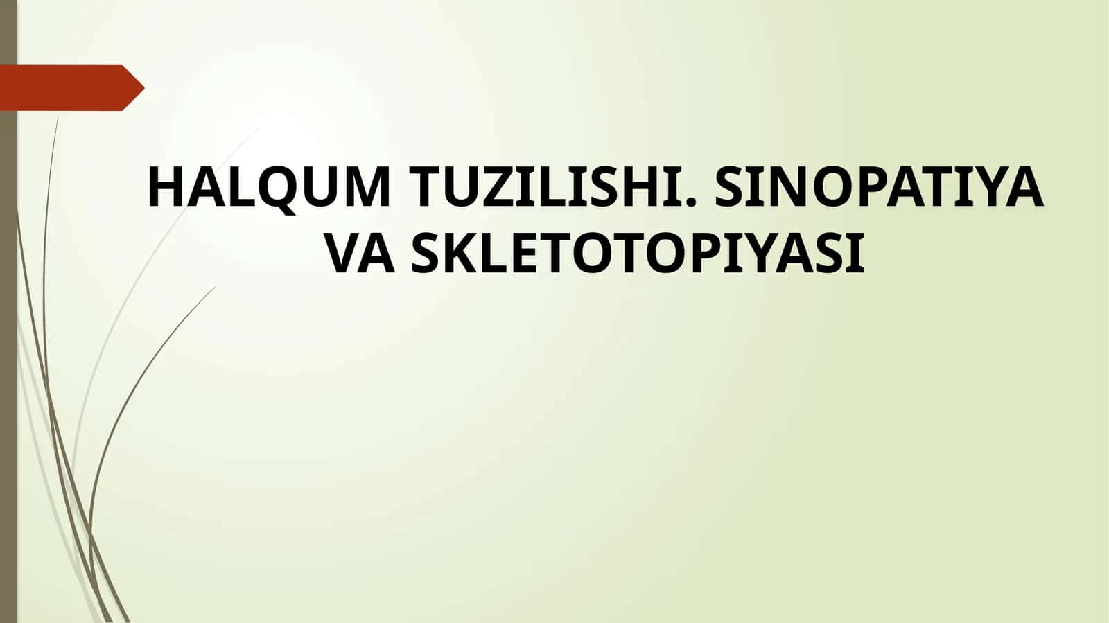 HALQUM TUZILISHI