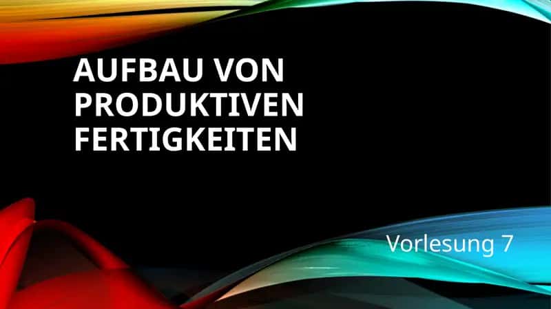 WAS ISTsPRECHEN?