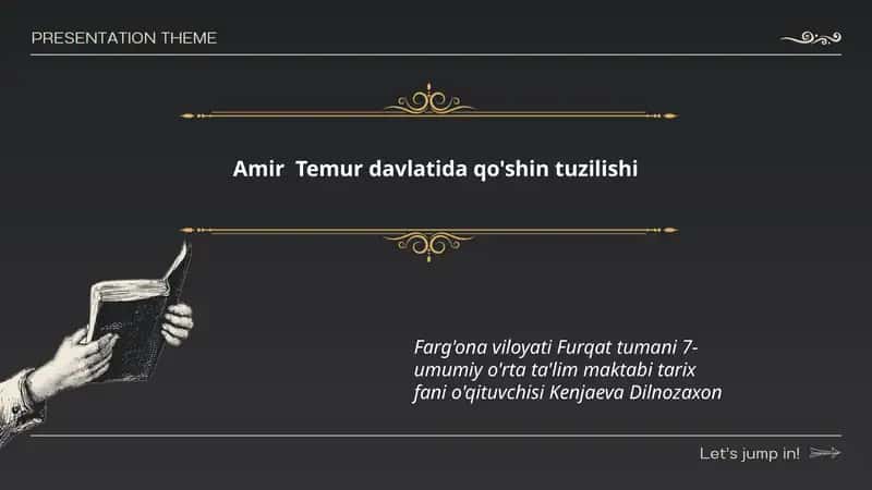 Amir Temur davlatida qo'shin tuzilishi