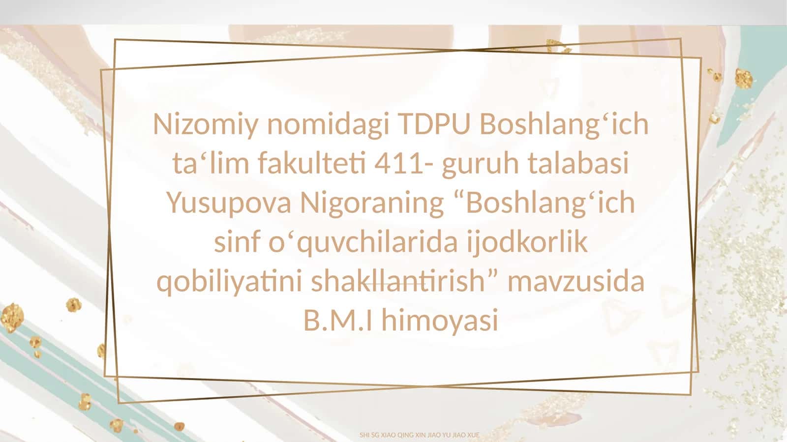 Boshlang‘ich sinf o‘quvchilarida ijodkorlik qobiliyatini shakllantirish