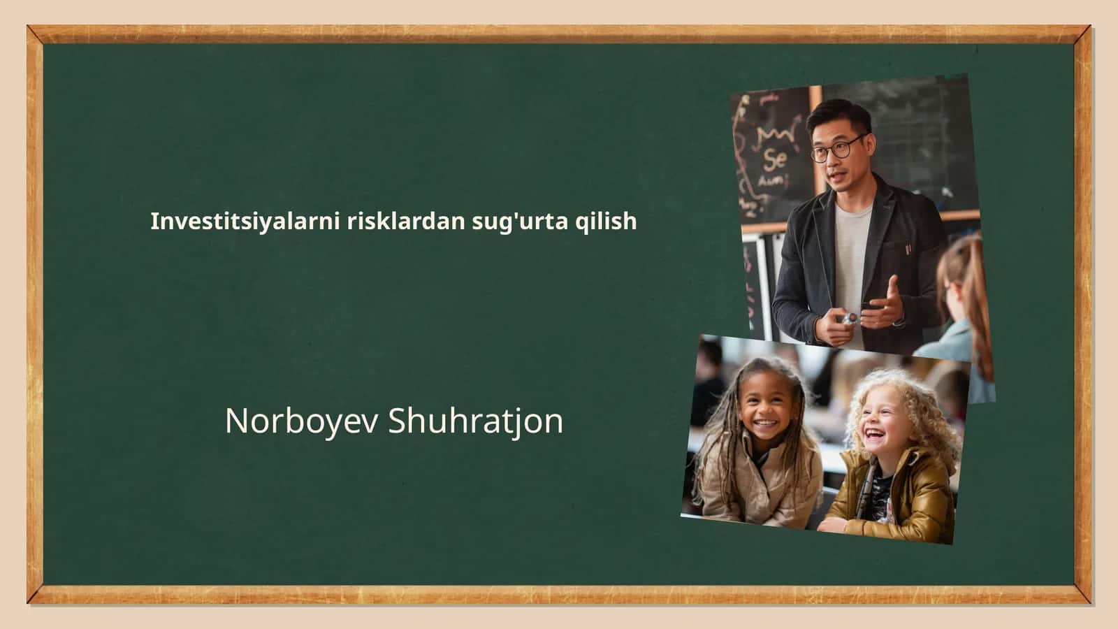 Investitsiyalarni risklardan sug'urta qilish