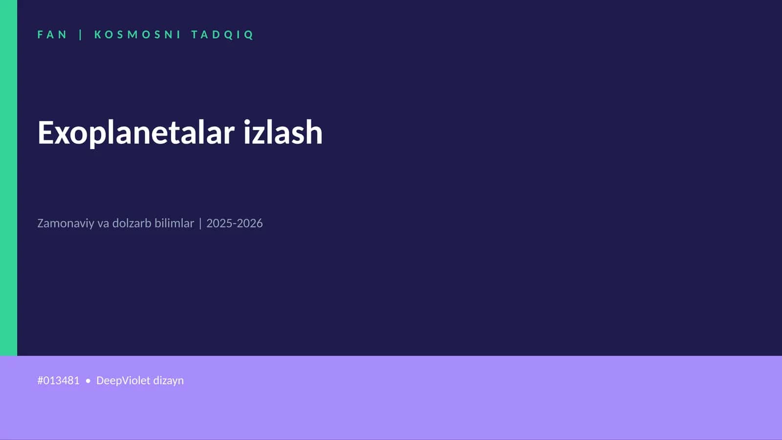 KOSMOSNI TADQIQ