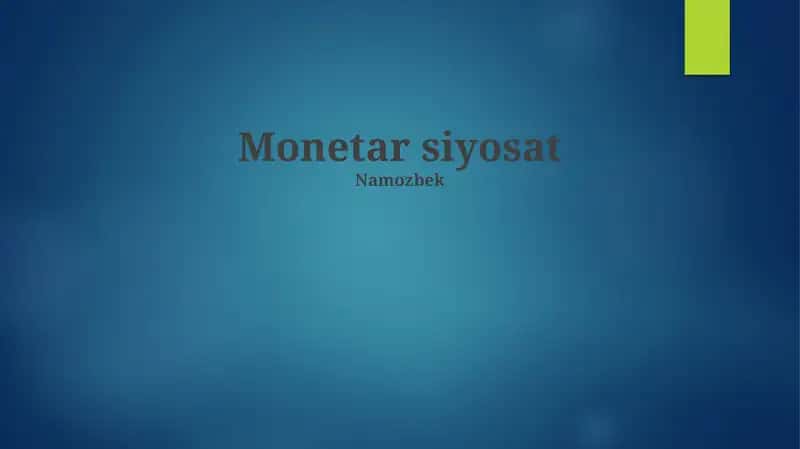 Pul-kredit siyosati