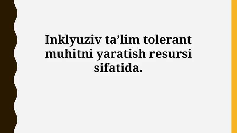 Inklyuziv ta'lim