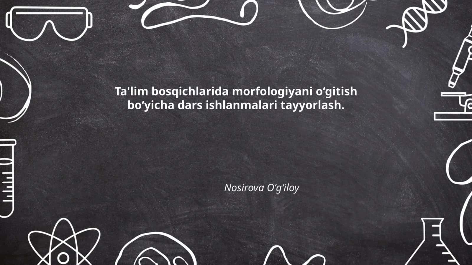 Morfologiyaning Lug‘aviy-Grammatik Asoslari