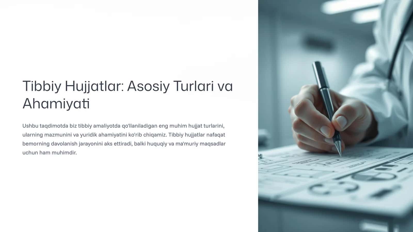 Tibbiy Hujjatlar: Asosiy Turlari va Ahamiyati