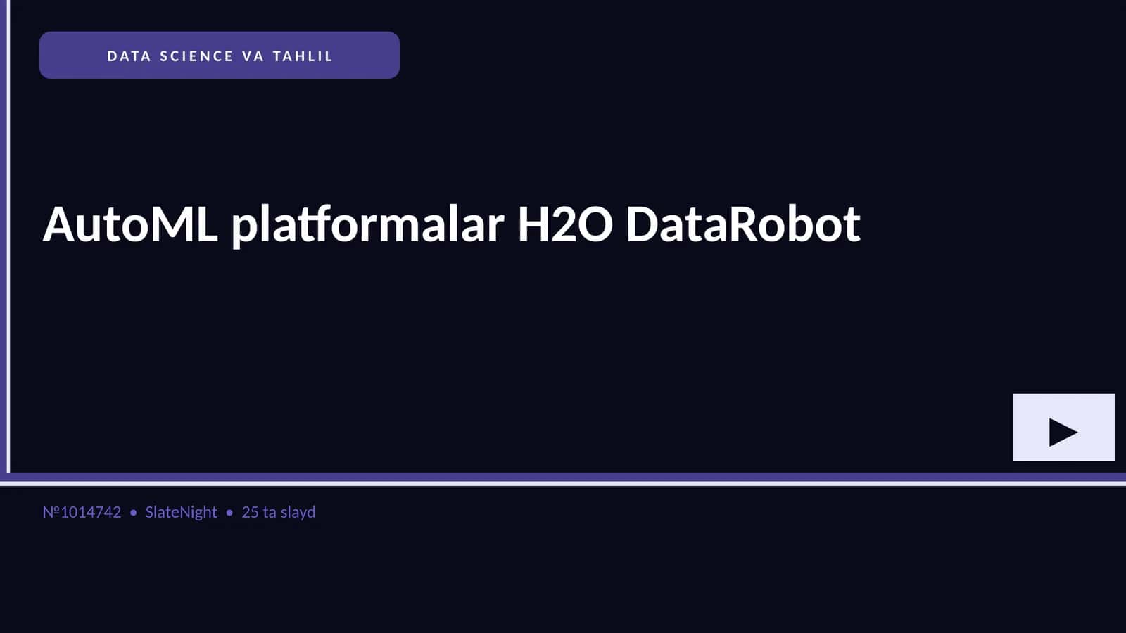 DATA SCIENCE VA TAHLIL