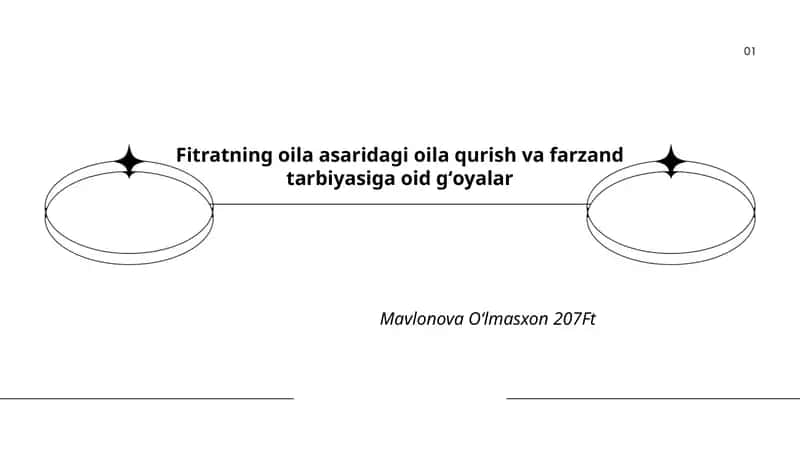 Fitratning oila asaridagi oila qurish va farzand tarbiyasiga oid gʻoyalar