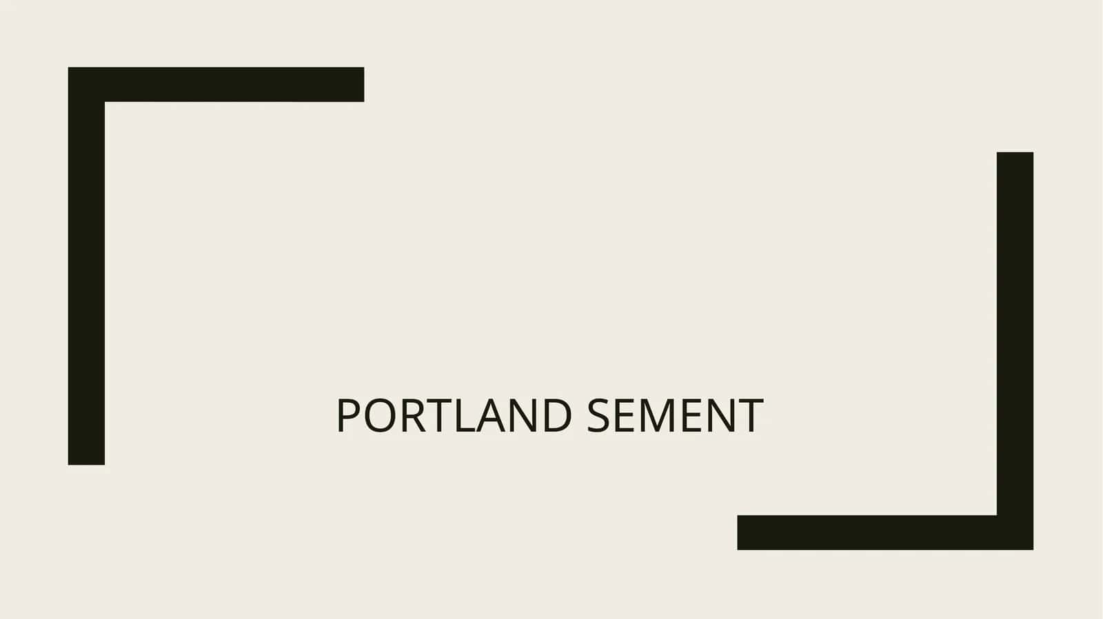 Portland sement