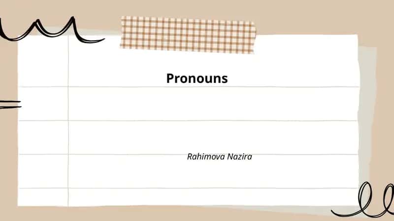 Pronouns