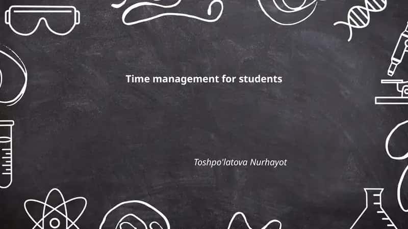 Time management for students