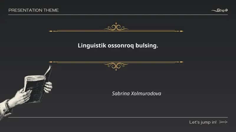 Linguistik ossonroq bulsing