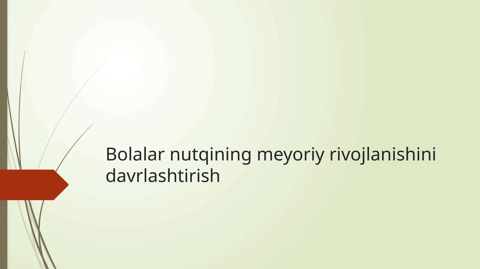 bolalar nutqining...