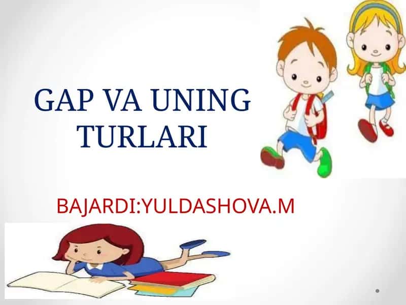 GAP VA UNING TURLARI