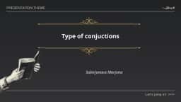 Type of conjuctions