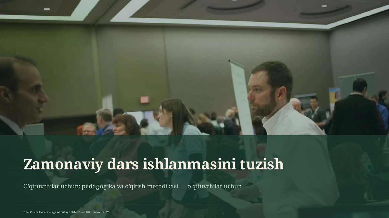 Zamonaviy dars ishlanmasini tuzish