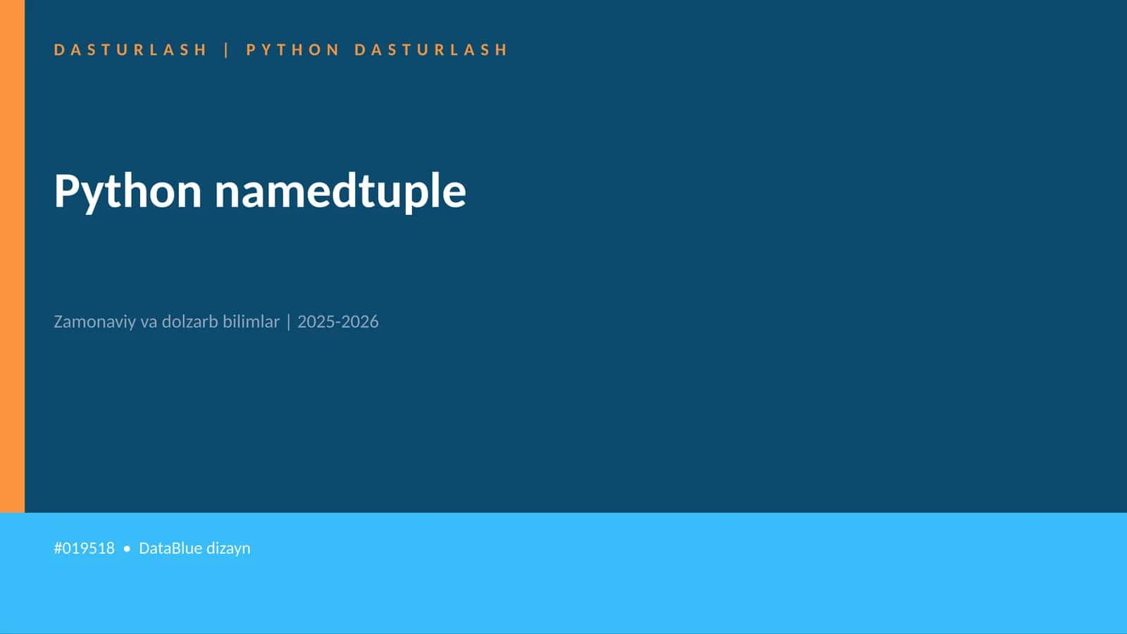 Python namedtuple
