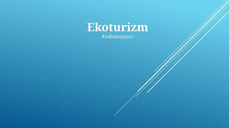 Ekoturizm