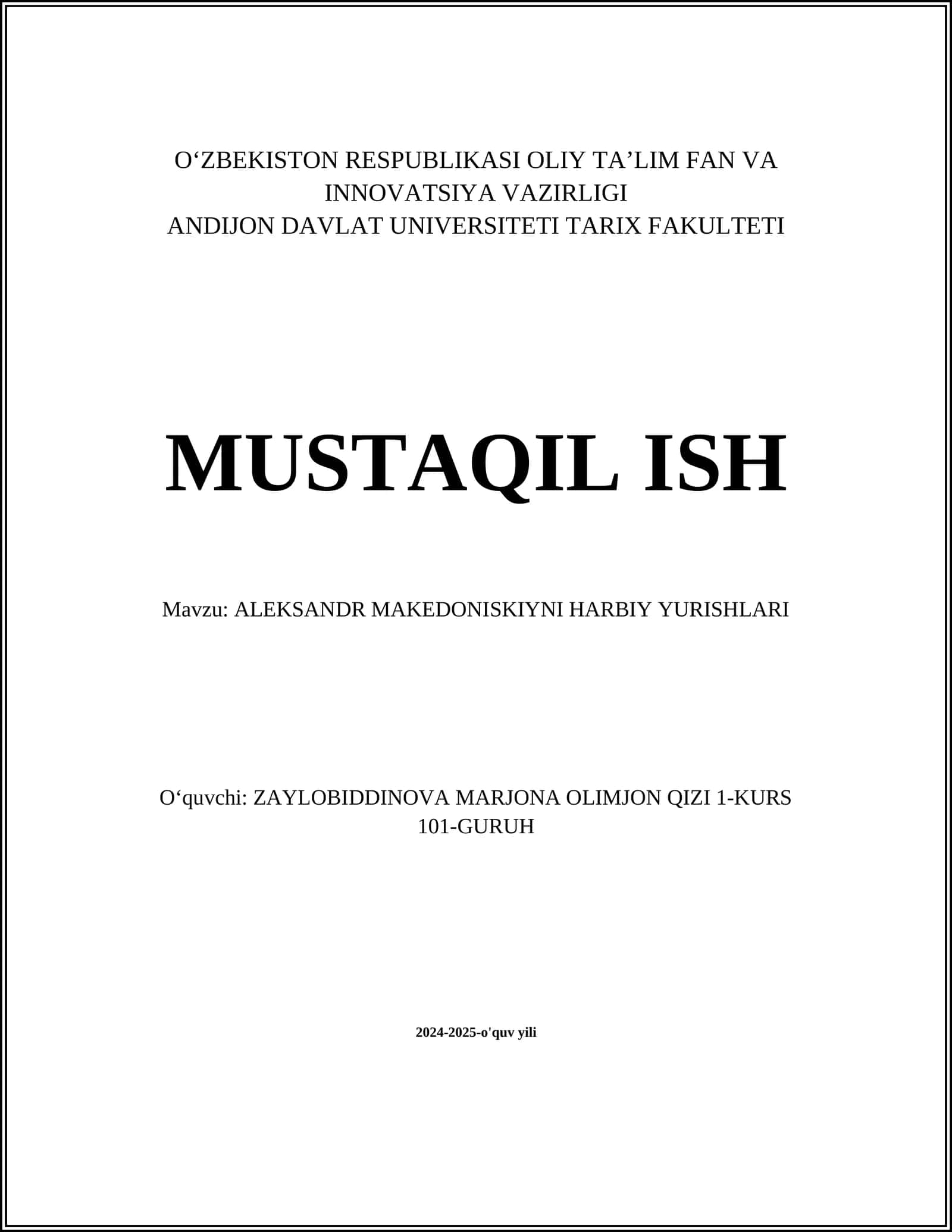 ALEKSANDR MAKEDONISKIYNI HARBIY YURISHLARI