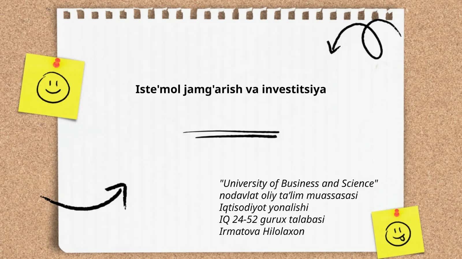 Iste'mol jamg'arish va investitsiya